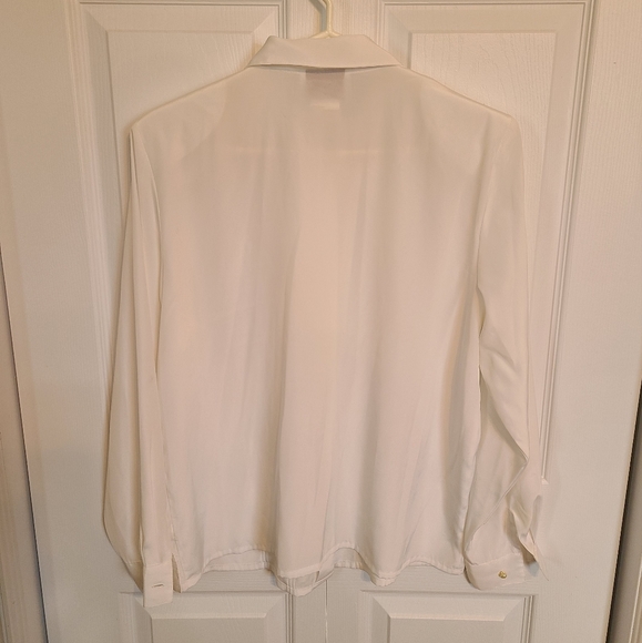 🌟Vintage Classic White Blouse Size 12 - Like New - Picture 6 of 6